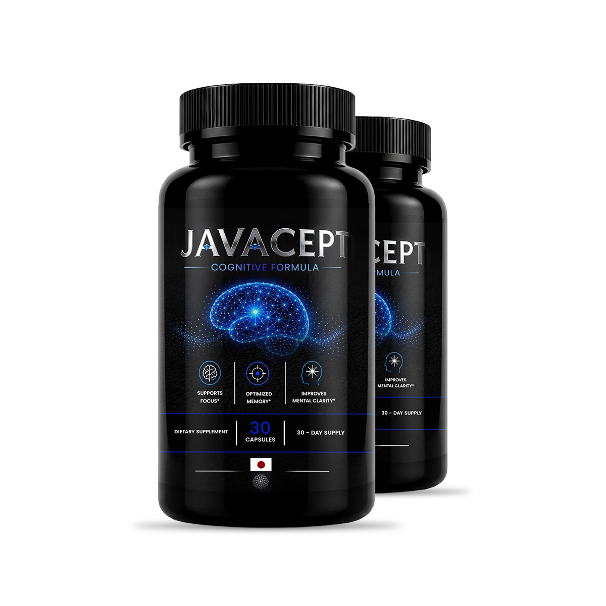 Two bottles of Javacept weight management supplement, 60 day supply for metabolism support