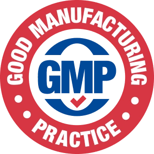 Javacept GMP certified manufacturing facility quality badge